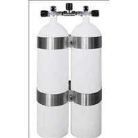 BTS BTS Twinset Steel Cylinders 12 litre WHITE; CONCAVE