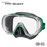TUSA Black / Energy Green TUSA M3001 Freedom Tri-Quest Mask
