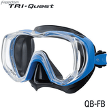 TUSA Black / Fishtail Blue TUSA M3001 Freedom Tri-Quest Mask