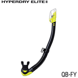 TUSA Black / Flash Yellow TUSA SP0101 HYPERDRY ELITE II Snorkel