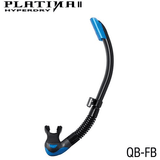 TUSA Black / Fishtail Blue TUSA SP170 PLATINA II HYPERDRY Snorkel