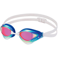 View Grand Blue / Shadow VIEW V230 MIRRORED Blade Orca SWIPE Swimming Goggle