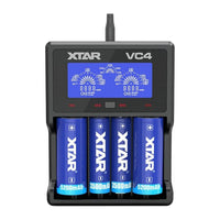 XTAR Battery XTAR VC4 - BATTERY CHARGER (including UK plug)