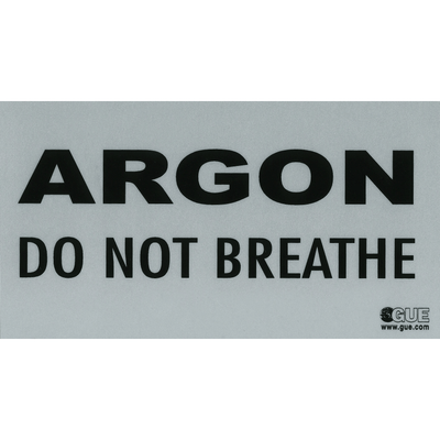 Halcyon Sticker ARGON: "DO NOT BREATHE" Warning Decal
