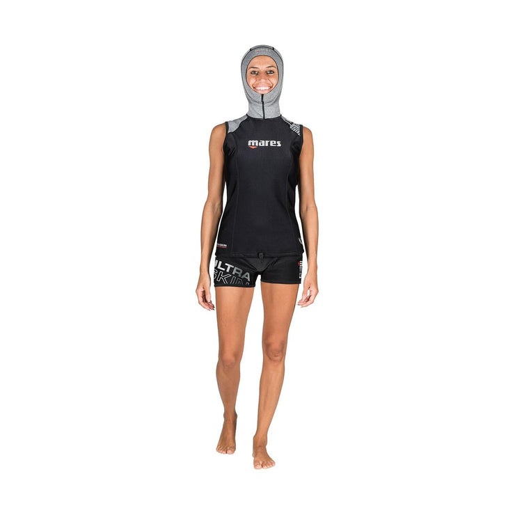 Mares Wetsuit (Women) Large Mares Ultra Skin She Dives Sleeveless With Hood Wetsuit