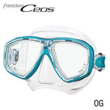 TUSA Dual Lens Mask Ocean Green / Clear Tusa Ceos Mask