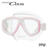 TUSA Dual Lens Mask Pale Pink / Clear Tusa Ceos Mask