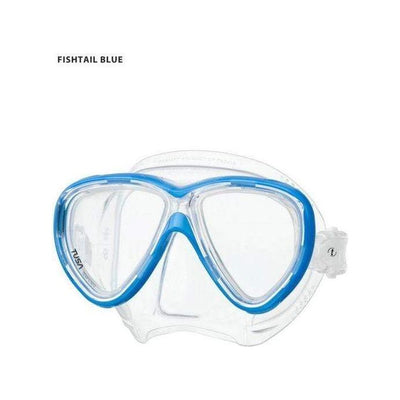TUSA Dual Lens Mask Fishtail Blue / Clear Tusa Freedom One Mask