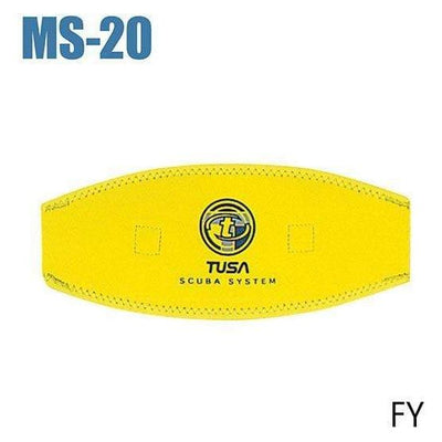 TUSA Mask Strap Yellow Tusa Mask Strap Cover