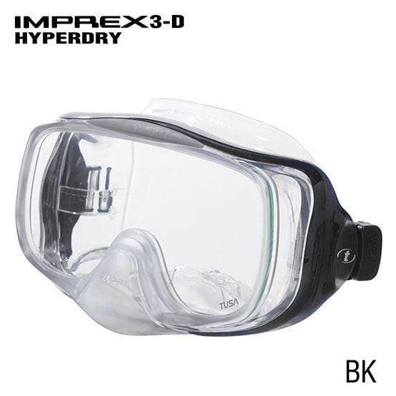 TUSA Single Lens Mask Black / Clear Tusa Imprex 3D Hyperdry Mask