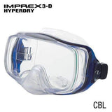 TUSA Single Lens Mask Cobalt Blue / Clear Tusa Imprex 3D Hyperdry Mask