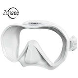 TUSA Single Lens Mask White / Standard Tusa M1010 Zensee Mask